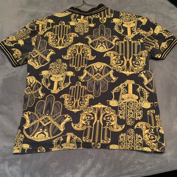 VersaceCollarPoloShirtColor: Black/GoldSize: XL